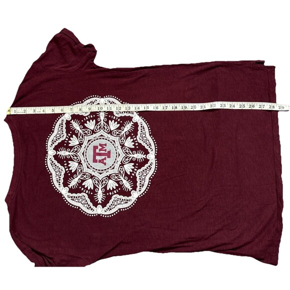Texas A&M Aggies Maroon Women's Large Graphic Tee - GIG EM - Picture 7 of 10